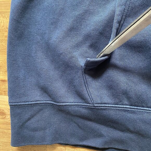 MANCHESTER UNITED Football GGMU L Navy Blue Hoodie Soccer Outerwear Full Zip* - Picture 6 of 16